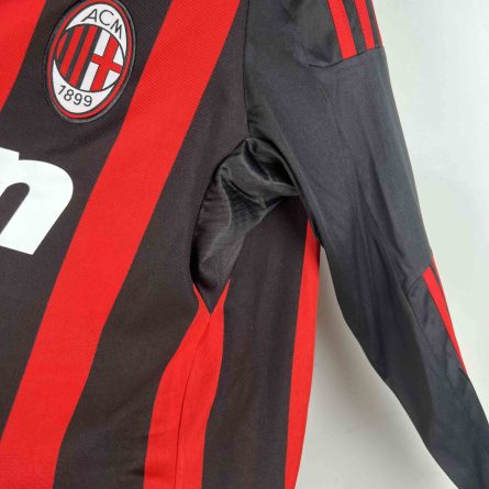 Long Sleeve AC Milan Home Jersey 2008/2009 - Image 3