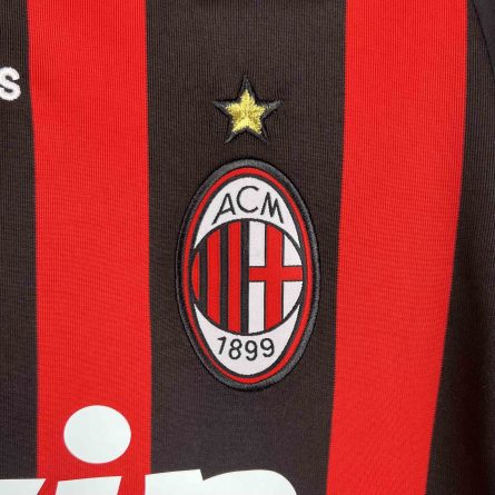 Long Sleeve AC Milan Home Jersey 2008/2009 - Image 4