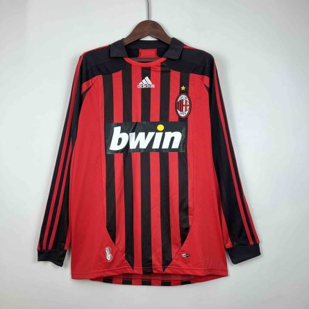 Long Sleeve AC Milan Home Jersey 2006 2007 - Image 1