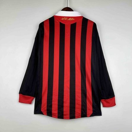 Long Sleeve AC Milan Home Jersey 2009/2010 - Image 4