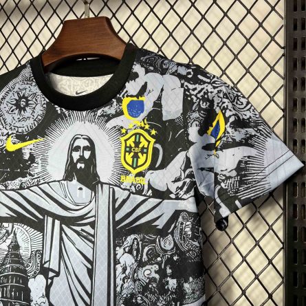 Kids Brazil x Christ Grey Jersey 2024 - Image 3