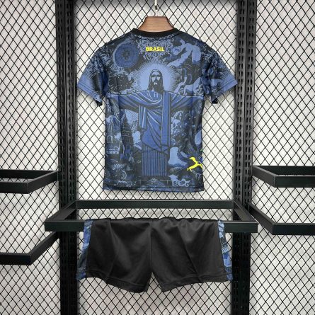 Kids Brazil x Christ Blue Jersey 2024 - Image 2