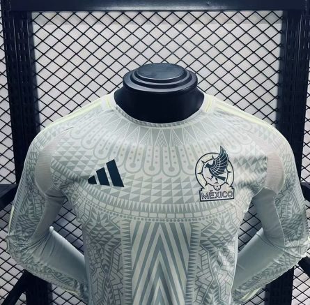 Long Sleeve Player Version Mexico Home Jersey 2024 - Image 3