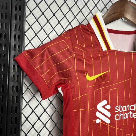 Kids Liverpool Home Jersey 2024 2025 - Image 4
