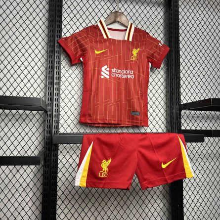 Kids Liverpool Home Jersey 2024 2025 - Image 3