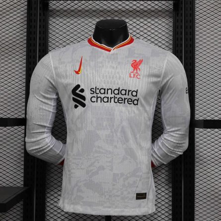Long Sleeve Player Version Liverpool 3rd Jersey 2024 2025 - Image 1