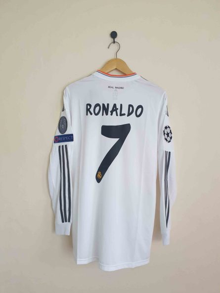Long Sleeve Real Madrid Home 2013/2014 Champions League Final Edition - Image 6