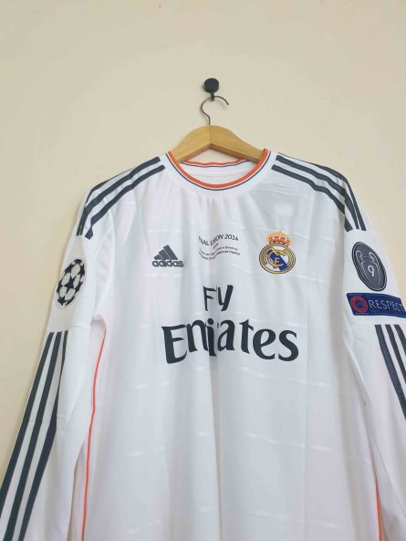 Long Sleeve Real Madrid Home 2013/2014 Champions League Final Edition - Image 5