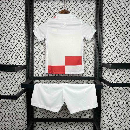Kids Croatia Home Jersey 2024 2025 - Image 4