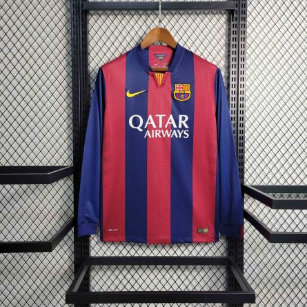 Long Sleeve Barcelona Home 2014/2015 - Image 1