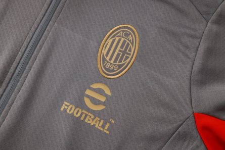 AC Milan Anthem Jacket 2025 Grey (AC7283) - Image 3