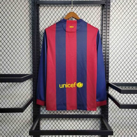 Long Sleeve Barcelona Home 2014/2015 - Image 3
