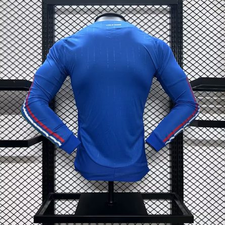 Long Sleeve Player Version Italy Home Shirt 2024 - Image 3