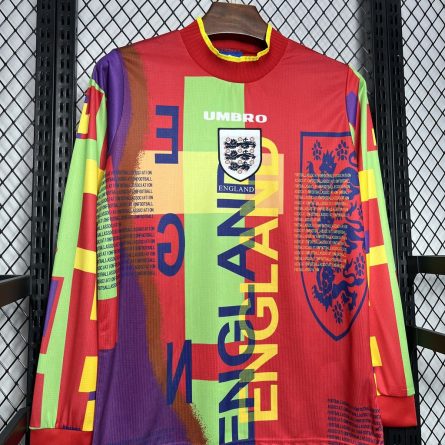 Long Sleeve England Goalkeeper Jersey 1996 - Image 3