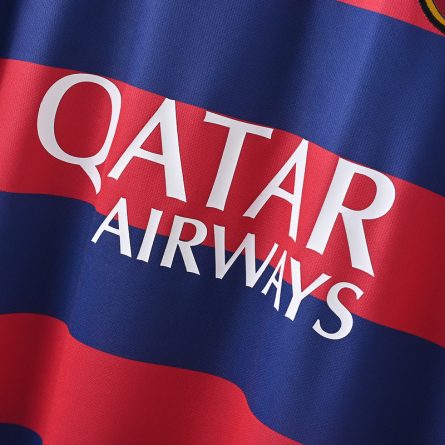 Long Sleeve Barcelona Home Jersey 2015 2016 - Image 3