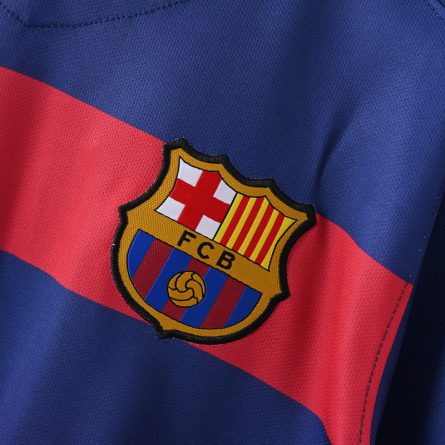 Long Sleeve Barcelona Home Jersey 2015 2016 - Image 4