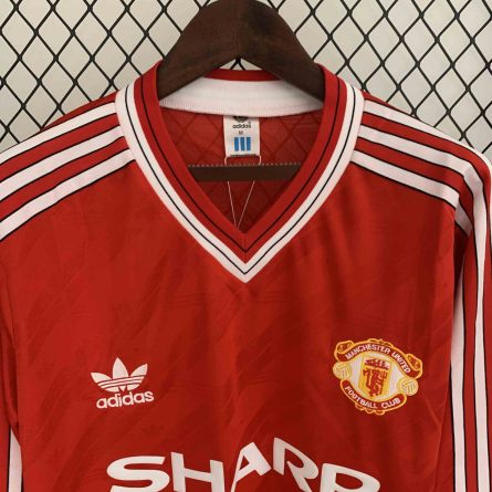 Long Sleeve Manchester United Home 1987 - Image 2