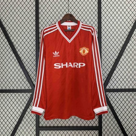 Long Sleeve Manchester United Home 1987 - Image 1