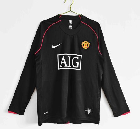 Long Sleeve Manchester United Away 2007 2008 - Image 1