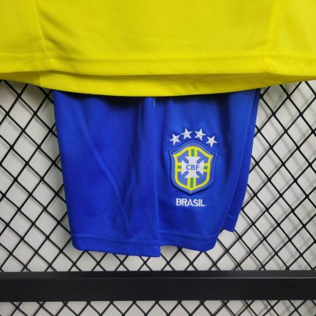 Kids Brazil Home Jersey 2002 - Image 7
