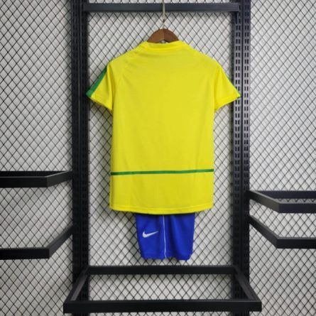 Kids Brazil Home Jersey 2002 - Image 8