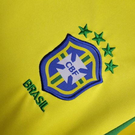 Kids Brazil Home Jersey 2002 - Image 4