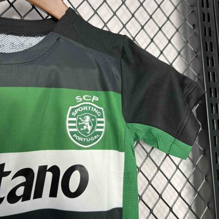 Kids Sporting CP Home Jersey 2024 2025 - Image 3