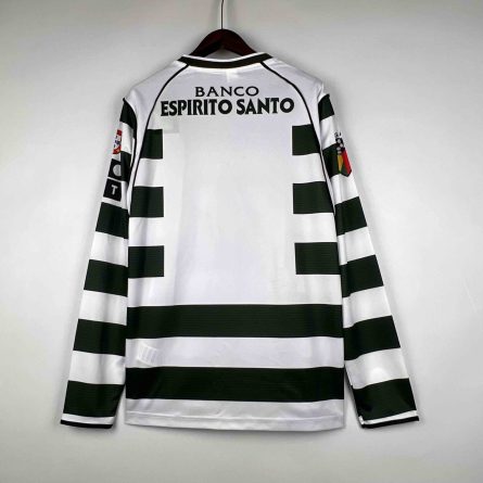 Long Sleeve Sporting Lisbon Home 2002/2003 - Image 4