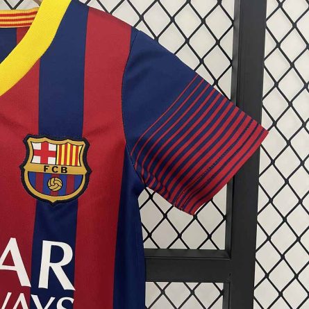 Kids Retro Jersey Barcelona Home 2013-2014 - Image 4