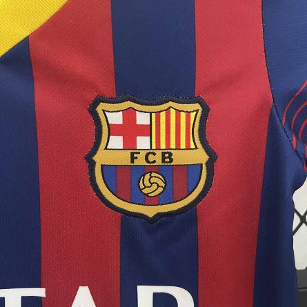 Kids Retro Jersey Barcelona Home 2013-2014 - Image 3