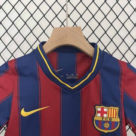 Kids Retro Jersey Barcelona Home 2009-2010 - Image 4