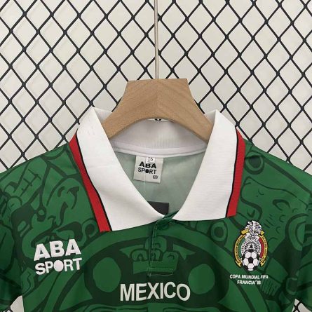 Kids Retro Jersey Mexico Home 1998 - Image 5