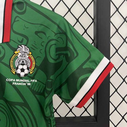 Kids Retro Jersey Mexico Home 1998 - Image 4