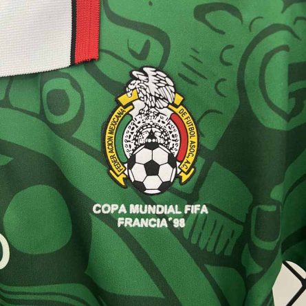 Kids Retro Jersey Mexico Home 1998 - Image 3
