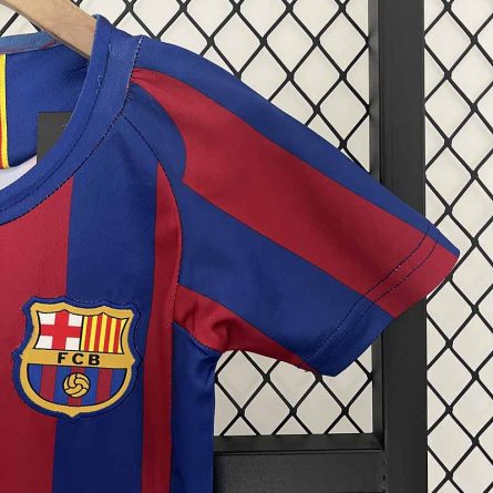 Kids Retro Jersey Barcelona Home 2005-2006 - Image 3