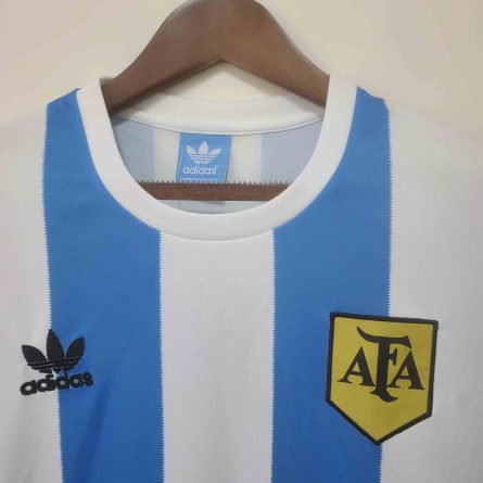 Long Sleeve Argentina Home 1978 - Image 7