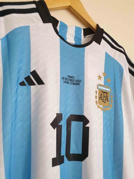 Player Version Argentina Home Jersey vs France World Cup Final 2022 Edition - Image 7
