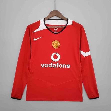 Long Sleeve Manchester United Home 2004 2006