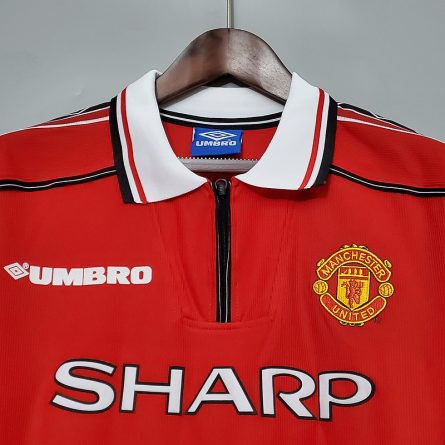 Long Sleeve Manchester United Home 1999 - Image 2
