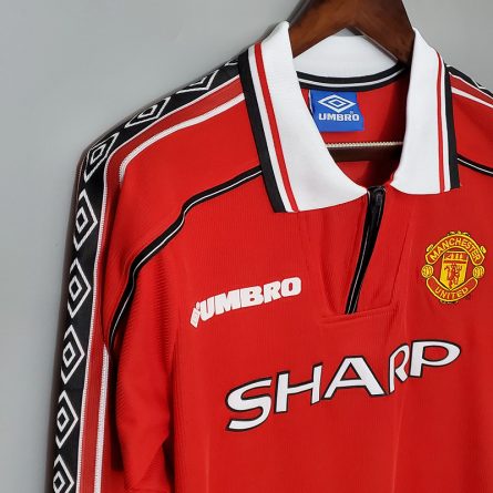 Long Sleeve Manchester United Home 1999 - Image 3