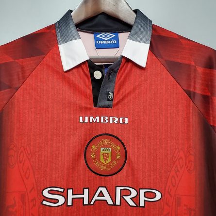 Long Sleeve Manchester United Home 1996 - Image 6
