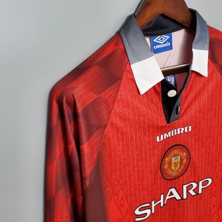 Long Sleeve Manchester United Home 1996 - Image 5