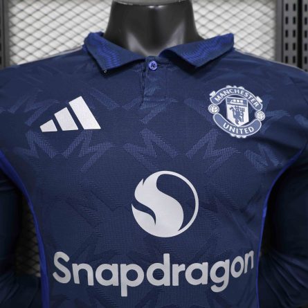 Long Sleeve Player Version Manchester United Away Jersey 2024 2025 - Image 2