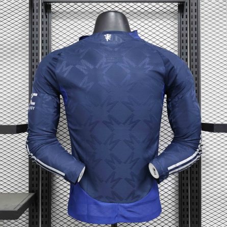 Long Sleeve Player Version Manchester United Away Jersey 2024 2025 - Image 3