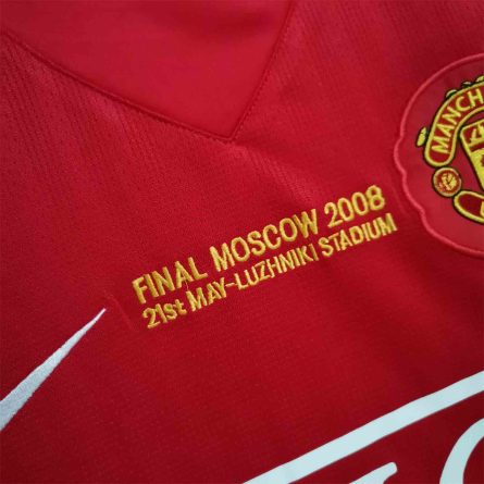 Long Sleeve Manchester United Home Final CL 2008 - Image 3