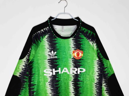 Long Sleeve Manchester United Home Goalkeeper 1990 1991 - Image 5