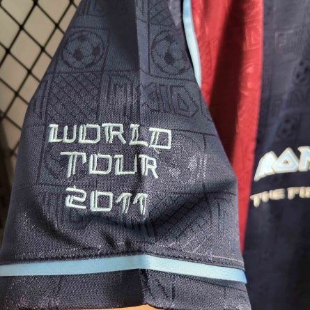 West Ham Classic Shirts 3rd IRON MAIDEN Navy 1999 #2 - Image 5