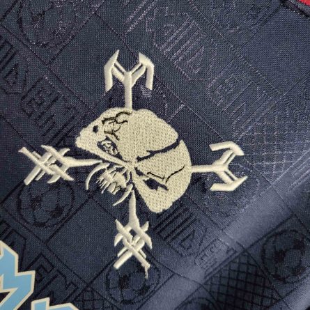 West Ham Classic Shirts 3rd IRON MAIDEN Navy 1999 #2 - Image 4