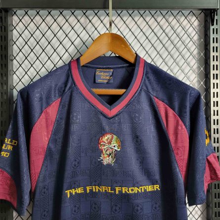 West Ham Classic Shirts 3rd IRON MAIDEN Navy 1999 #3 - Image 4