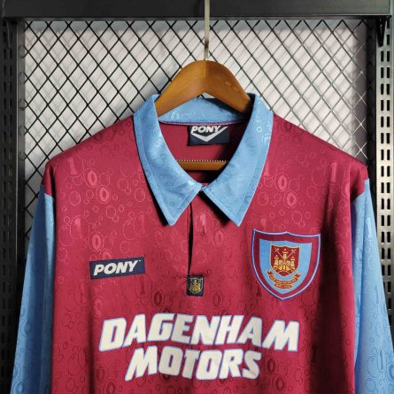 Long Sleeve West Ham Home 1995 1997 - Image 5
